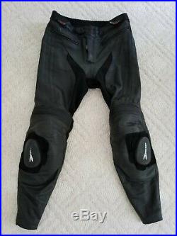 Joe Rocket Black Perforated Leather Motorcycle Track Sport Pants Mens Size 36