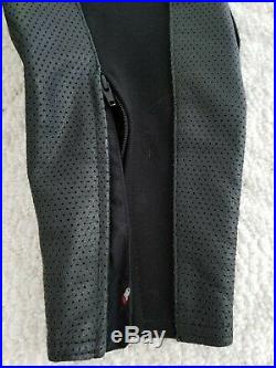 Joe Rocket Black Perforated Leather Motorcycle Track Sport Pants Mens Size 36