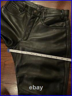 Johnson Leather Men Leather Pants Size 30, BLUF