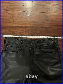 Johnson Leather Men Leather Pants Size 30, BLUF