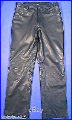 Johnsons Leathers Men's Leather Pants Size 36 casual, motorcycle, cafe racer