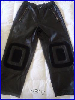 Jonathan Logan Mens Leather Motocycle Pants size 31