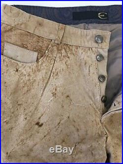 Just Cavalli Mens Leather Pants