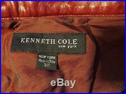 Kenneth Cole Men's Red Leather Dress Pants / Slacks Size 32