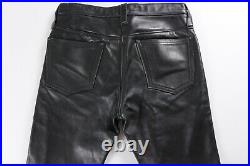 LEATHER MAN NYC Black Leather Pants Size 31 fits 28 29 x 31