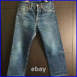 LEVI'S 501XX Leather patch Jeans Pants Vintage Rare From JAPAN