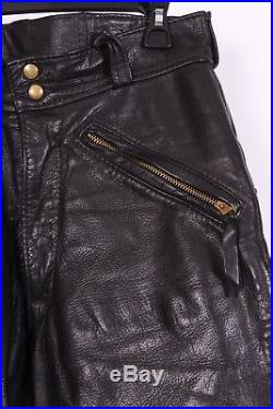 Langlitz Goatskin Leather Motorcycle Pants USA Mens Size 32x30