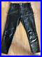 Langlitz-Leather-Motorbike-Pants-W32-BLUF-Breeches-Vintage-01-mva