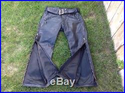 Langlitz Leathers Pants With Belt. Mens Size 34 Motorcycle Riding Leathers