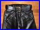 Langlitz-Leathers-pants-Heavy-Leather-Lined-Size-34-CHICAGO-POLICE-Men-01-ssv