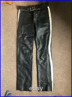 Leather Menswear Cadet trousers Jeans size 34 Expectations RRP £440