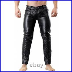 Leather Pant Pants Mens Genuine Party Men S Style Jeans Trouser Motorcycle Us 3