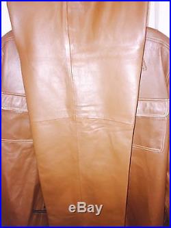 Leather Pant Suit For Men By Volcano/ Jacket-size Xxl/pants Size 40 Length 32 In