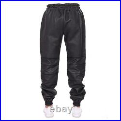 Leather Pants For Men With Hook And Loop Closer And Unique Design