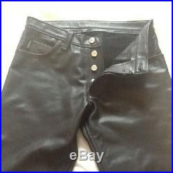 Leather Pants, Men's, black, PUNKuture, 30