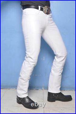 Leather Pants Real Jeans Mens Premium White Stitches Men S Motorcycle Style 2