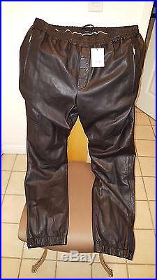 Leather Pants Vince LambSkin Leather Men's DrawString Pants MRSP $895