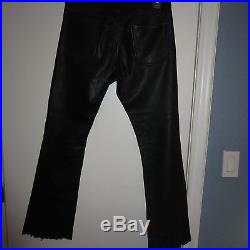 Leather Rose Black Men's Pants Jeans Size 30 Inseam 30 Rocker Punk LA