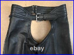 Leatherman NYC Chaps Deluxe Outzip Leather Fetish Wear 32