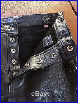 Leatherman Nyc Mens Leather Pants Size 28