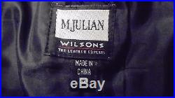 M. Julian Wilsons Mens sz 36 Black Leather Carpenter Pants W36 L33 Wonderful