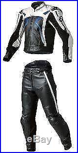 MEN's BMW Motorcycle/Motorbike Leather Trouser Racing Biker Pant-Knee ARMOR(Rep)