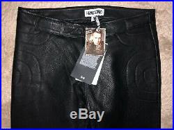 MOSCHINO H&MOSCHINO HM Leder Hose Pants Leather Men EUR Gr. 50 Size US 34