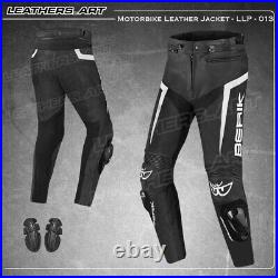 Men berik Misle Motorcycle motorbike racing leather Pant LLP-013 (USA 38-48)