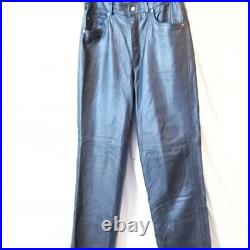 Men's 100% Leather Pants The Original Leather Factory Black 36 waist