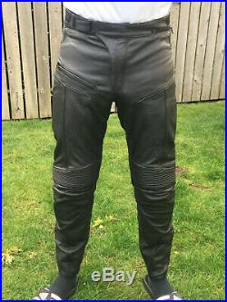 Men's AlpineStar Leather Motorcycle Pants Size 36 Tall