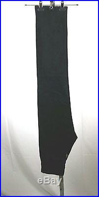 Men's BLACK Suede Leather button fly pants NEW WITHOUT TAGS UNWORN 30W Small