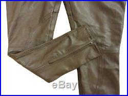 Men's Brown Nappa Leather Jodhpurs Pant Trouser New All Sizes