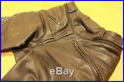 Men's DAINESE Leather Motorcycle Motorbike Pants Trousers SIZE EU 50