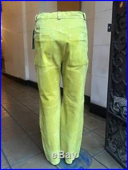 Men's Davoucci Kiwi 100% Genuine Suede Leather Pants
