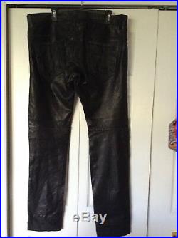 Men's Diesel Leather Pants Size 34