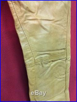 Men's Diesel Unique Brown Leather Pants Size 32 LP0179
