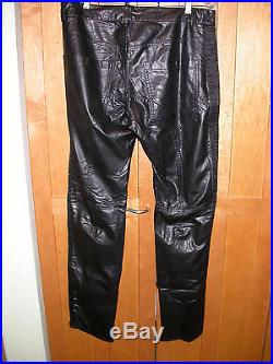 Men's Dsquared2 dsquared leather biker motorcycle pants size 32, needs work