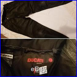 Men's Ducati Black Leather Motorcyle Pants
