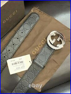 Men's Gucci Leather Belt GG Imprint