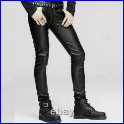 Men's Lambskin Leather Pant Trouser Genuine Soft Real Leather Casual Pant # MP01