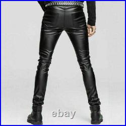 Men's Lambskin Leather Pant Trouser Genuine Soft Real Leather Casual Pant # MP01