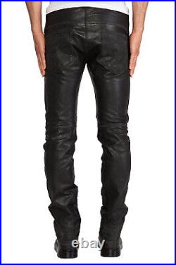 Men's Lambskin Leather Pant Trouser Genuine Soft Real Leather Casual Pant MP02