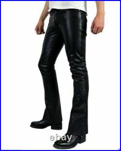 Men's Lambskin Leather Pant Trouser Genuine Soft Real Leather Casual Pant- MP16