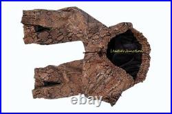 Men's Leather Beige Snake Real Lambskin Sweat Pants/Jogger trousers ZL-0038