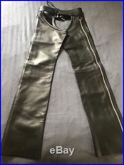 Men's Leather Chaps, Fetish Size 28 from The Leatherman NYC