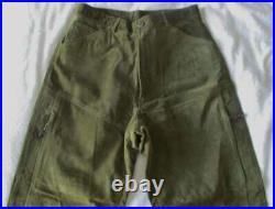 Men's Leather M Julian 100% Suede Leather Pants, Size 32, Olive Green