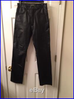 Men's Leather Motorcycle Pants size 28 from Kookie
