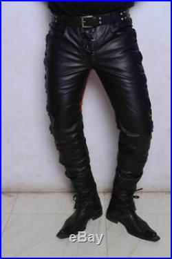 Men's Leather Pant Soft Lambskin Jeans Slim fit Casual Party Pant Tailor Made P1