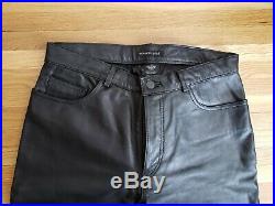 Men's Leather Pants - Kenneth Cole - new, never worn W32 unhemmed