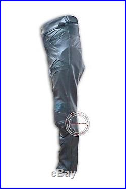 Men's Leather Perforated Motorcycle Biker Racing Pant WithArmor LLL-261 New